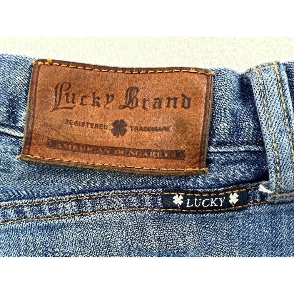 Lucky Brand 361 Vintage Straight Jeans Mens 34x30 Blue Med Wash Denim Pants